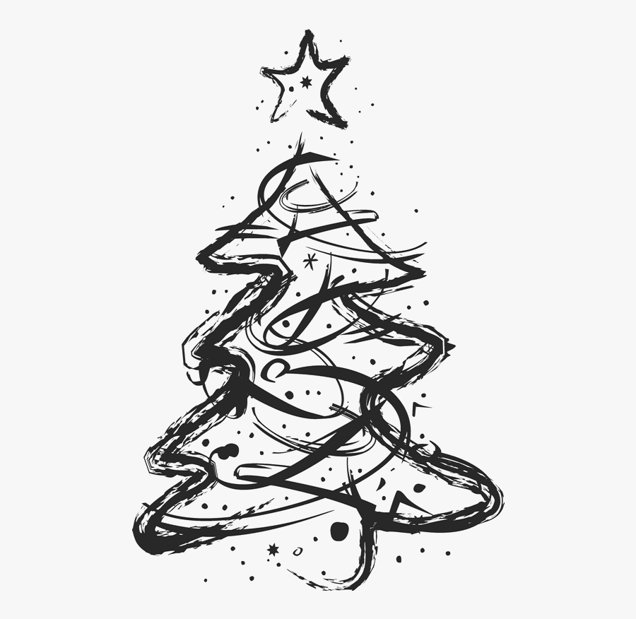 Minimalist Christmas Tree Drawing , Free Transparent Clipart ClipartKey