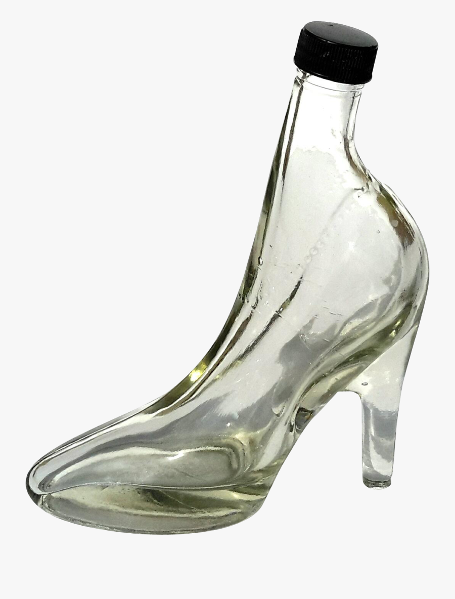 Glass Bottle Slipper High-heeled Shoe - High Heel Shoe Bottle, Transparent Clipart
