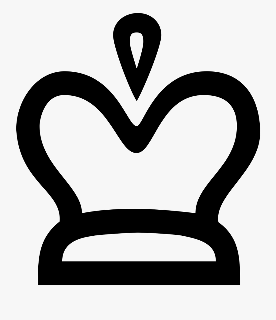 Crown Icon Noble Silhouette Png Image - Coroa Desenho Vermelha Png, Transparent Clipart