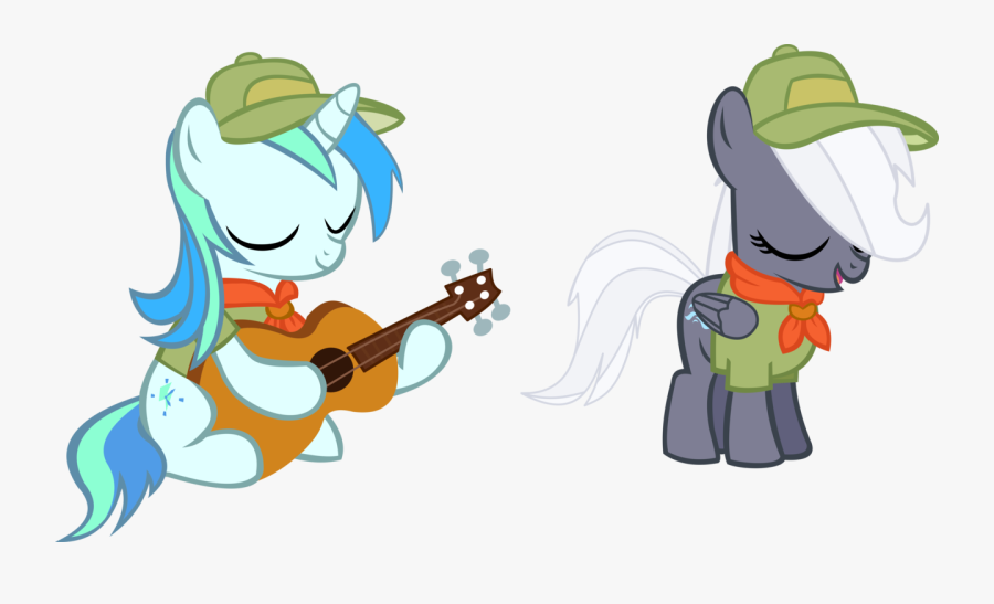 Ukulele Vector Animated - Apple Bloom And Applejack, Transparent Clipart