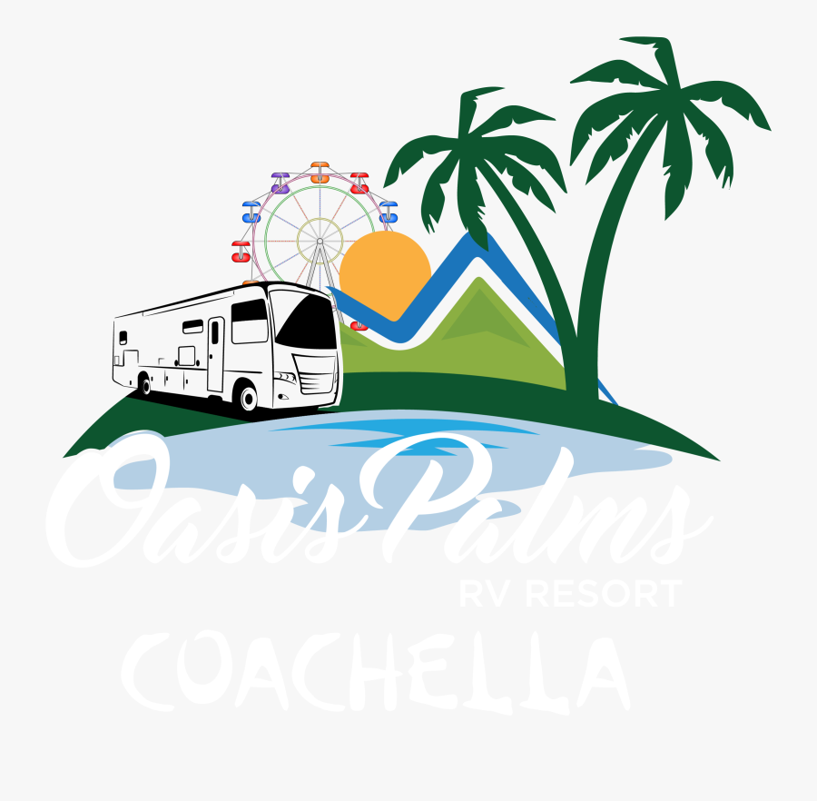 Coachella Camping At Oasis Palms Rv Resort - Florida House Experience Logo, Transparent Clipart
