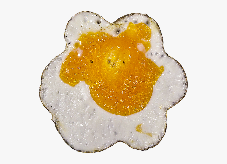 Egg, Fried, Yolk, Protein, Baked, Crust, Eat, Delicious - Fried Egg, Transparent Clipart