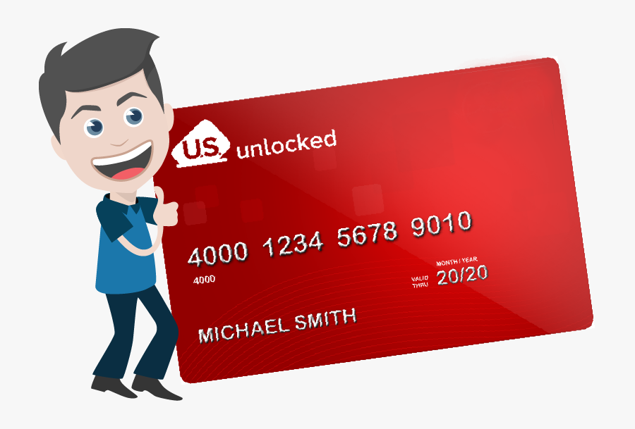 The Us Unlocked Card- Not A Credit Card, But A Debit - Virtual Debit Card, Transparent Clipart