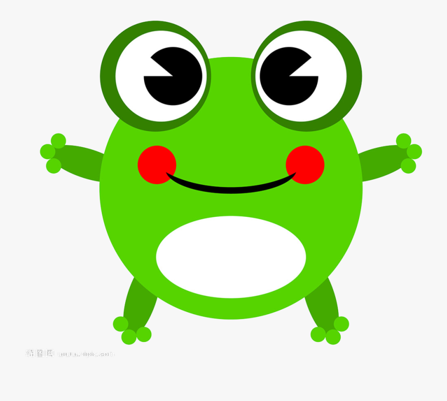 Cartoon Animation Clip Art Big Eyes Prince - Baby Frog Clip Art, Transparent Clipart