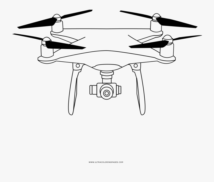 Clip Art Coloring Page Ultra Pages - Drone Desenho Para Colorir , Free