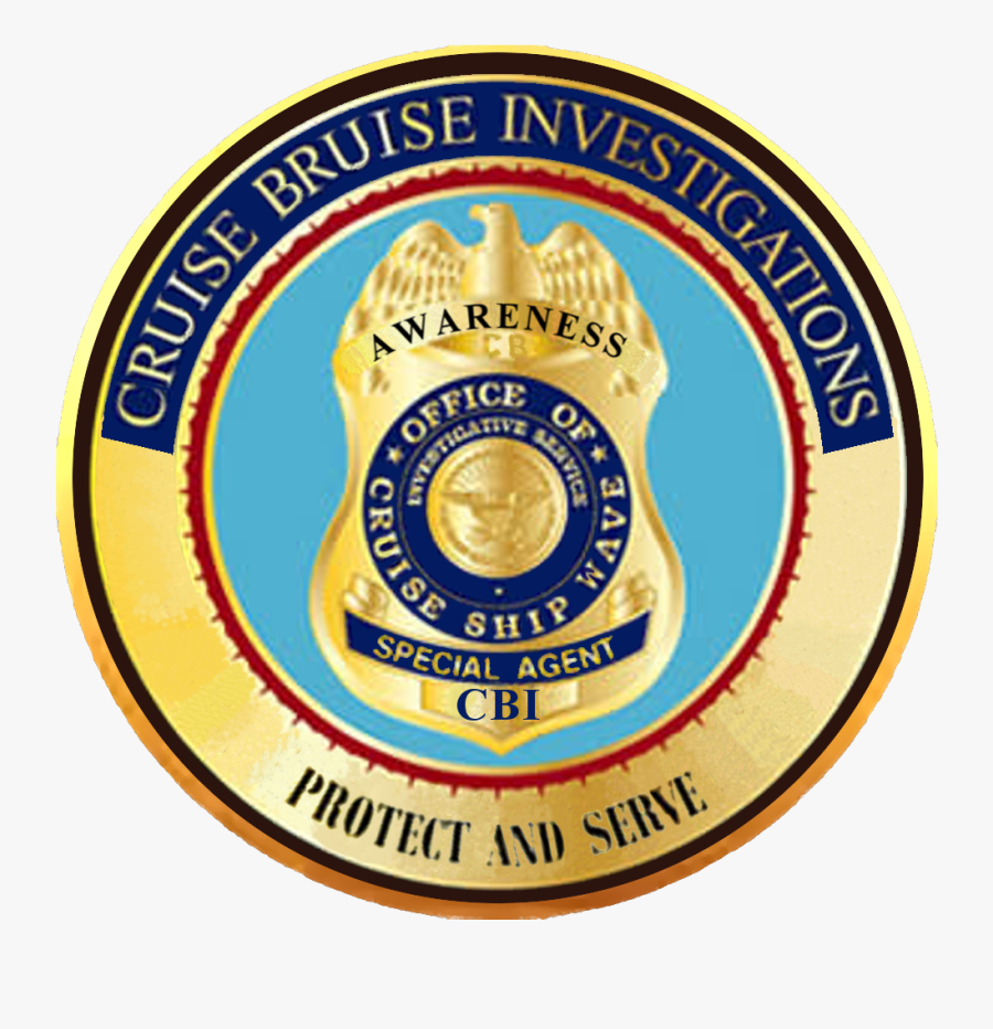 Cruise Bruise Investigations - Cruise Liner Security Badge, Transparent Clipart