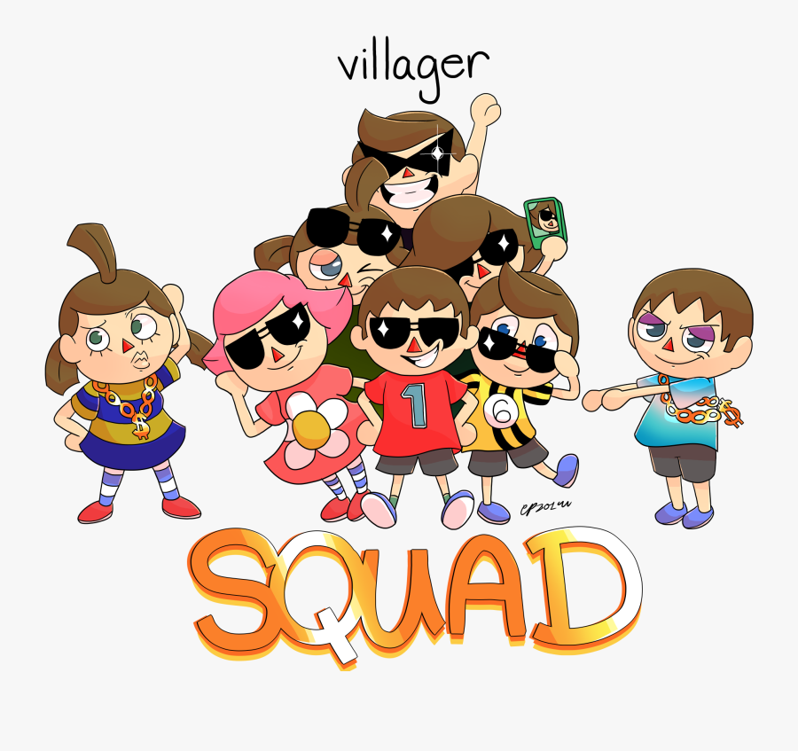 Villagen 0 Squad Super Smash Bros - Super Smash Brothers Squad, Transparent Clipart