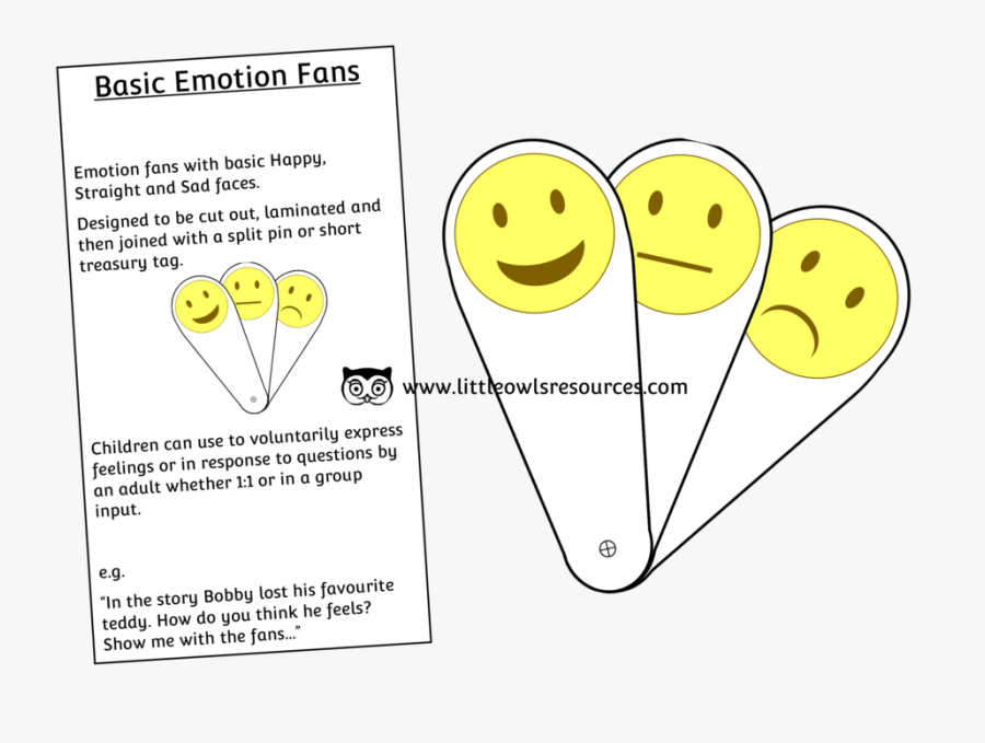 Basic Emotion Fans, Transparent Clipart