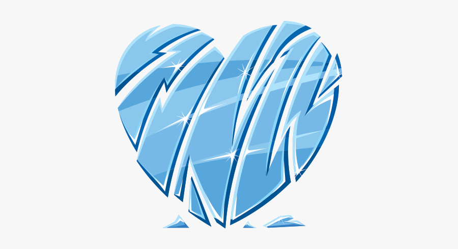 Mirror Clipart Broken Hand - Heart Broken In Blue, Transparent Clipart