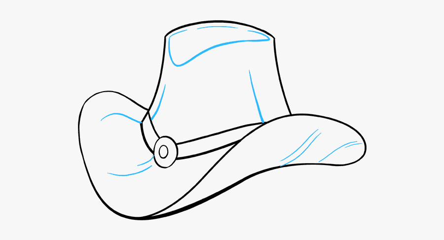 How To Draw A - Cowboy Hat, Transparent Clipart