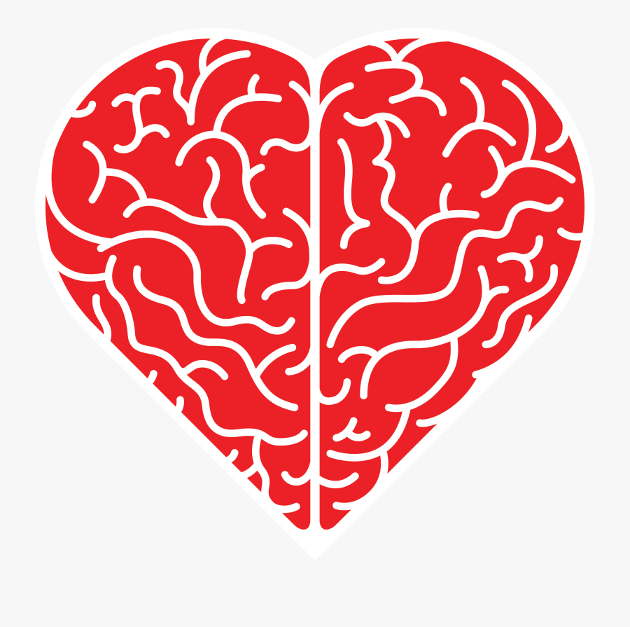 Heart And Brain Poster, Transparent Clipart