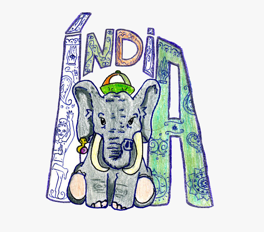Indian Elephant Clipart - Indian Elephants Drawings, Transparent Clipart