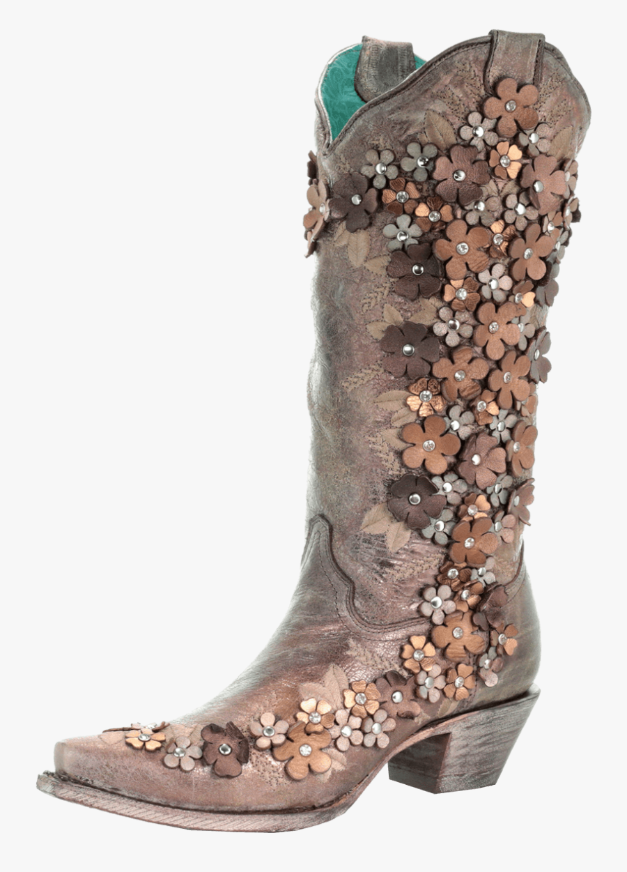 Cowboy Boots And Flowers Png - Cowboy Boot , Free ...