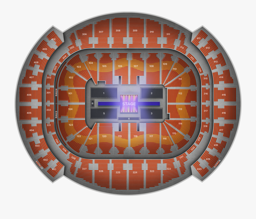 Transparent Bad Bunny Png - American Airlines Arena Seating Chart Ariana Grande, Transparent Clipart