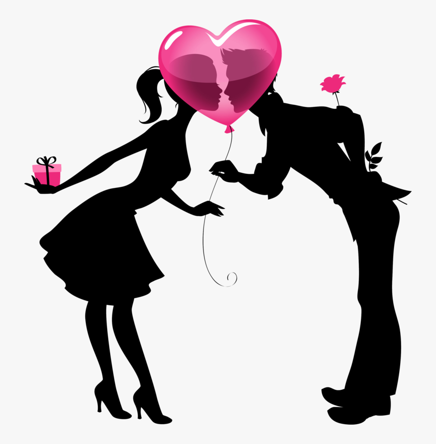 Kissing Clipart - Casal De Namorados Em Png, Transparent Clipart
