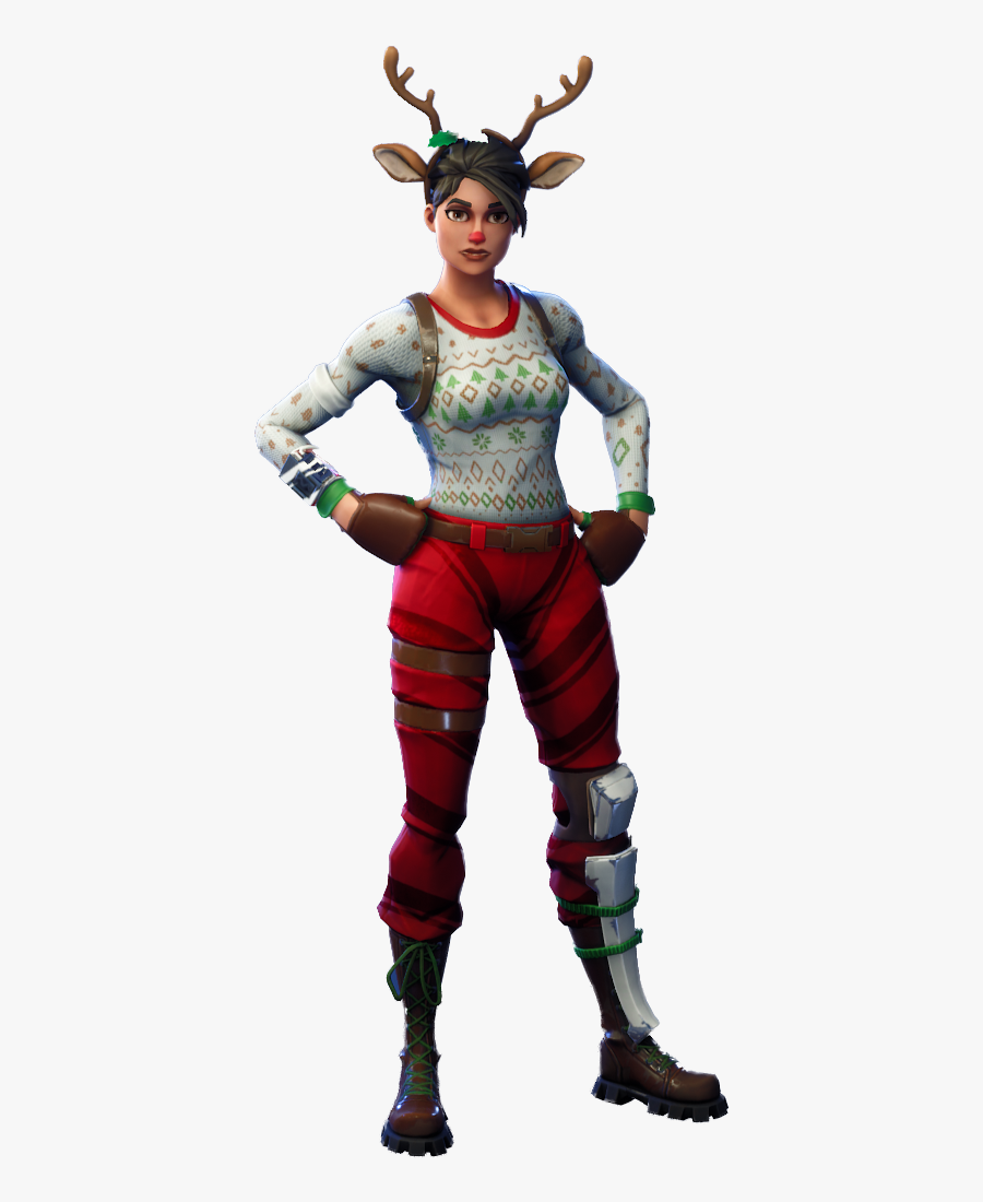 Fortnite Red-nosed Raider Png Image - Fortnite Red Nosed Raider Png, Transparent Clipart