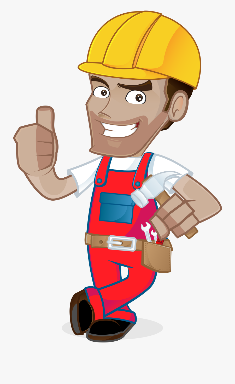 Bigstock Leaning Holding Hamme Mr Handy Guy Ⓒ Clipart - Best Handyman 