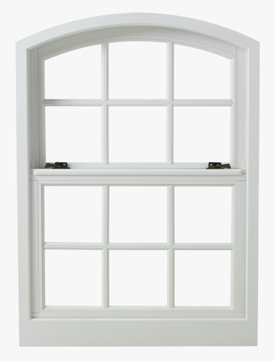 White Window Frame Png - Single Hung Arched Windows, Transparent Clipart