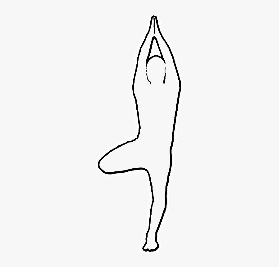 Yoga Outline Png, Transparent Clipart
