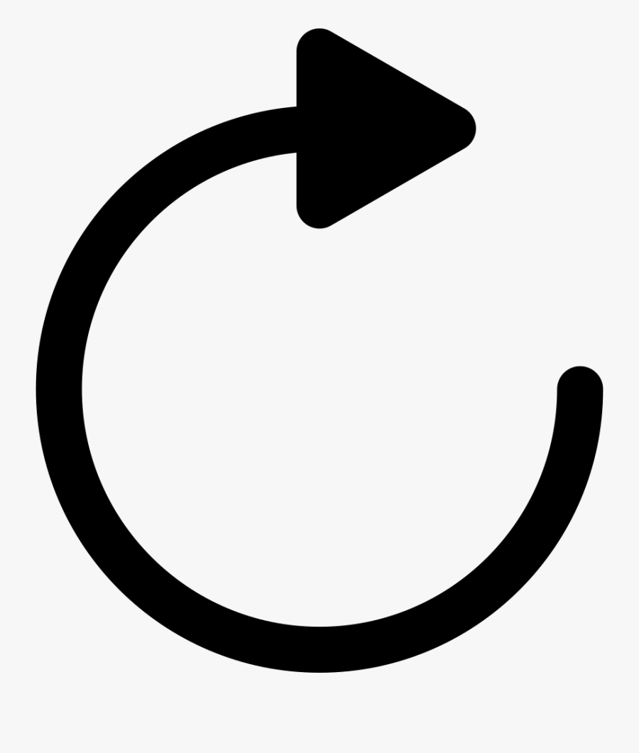 Transparent Curvy Arrow Clipart - Round Arrow Icon Png, Transparent Clipart
