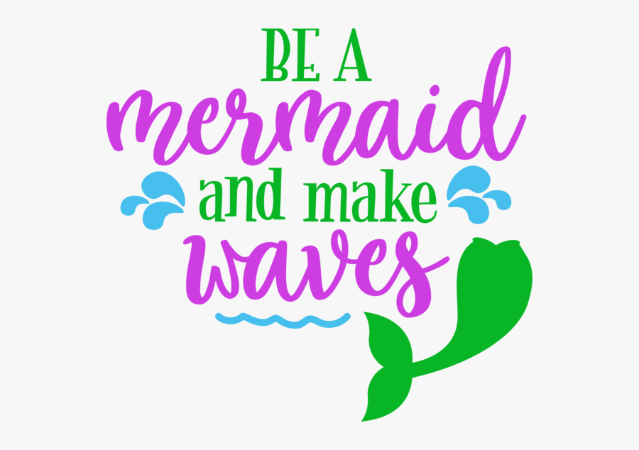 Mermaid And Make Waves, Transparent Clipart