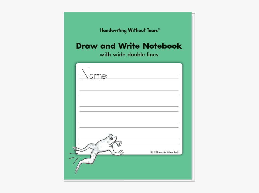 Drawing Writing Notebook - Handwriting Without Tears Green Book, Transparent Clipart