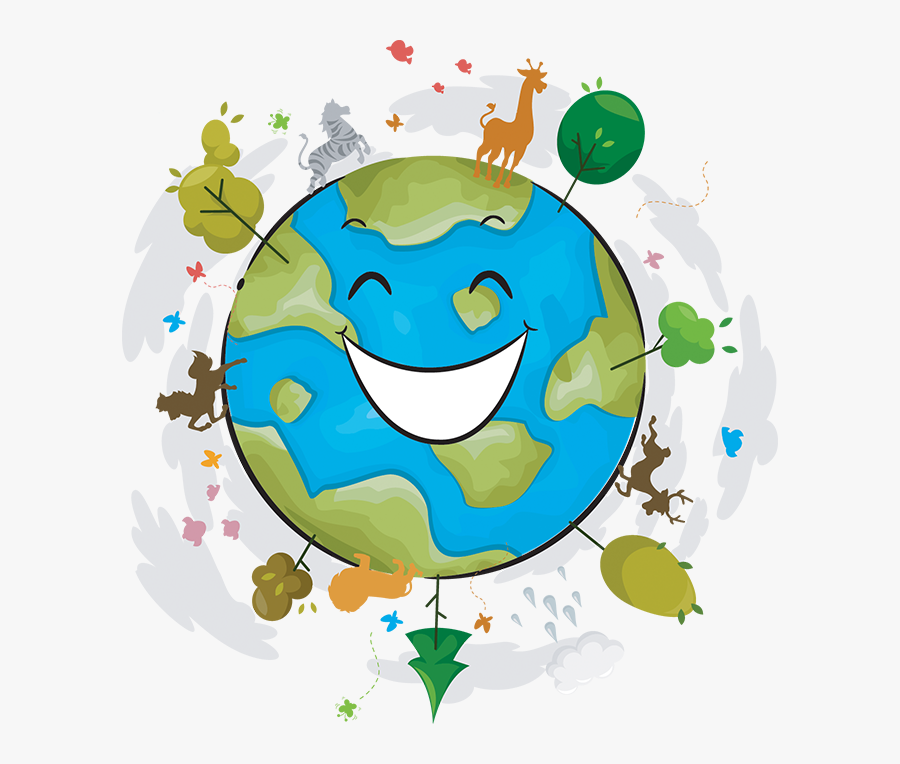 Clipart Earth Mother Earth - Transparent Happy Earth Png, Transparent Clipart