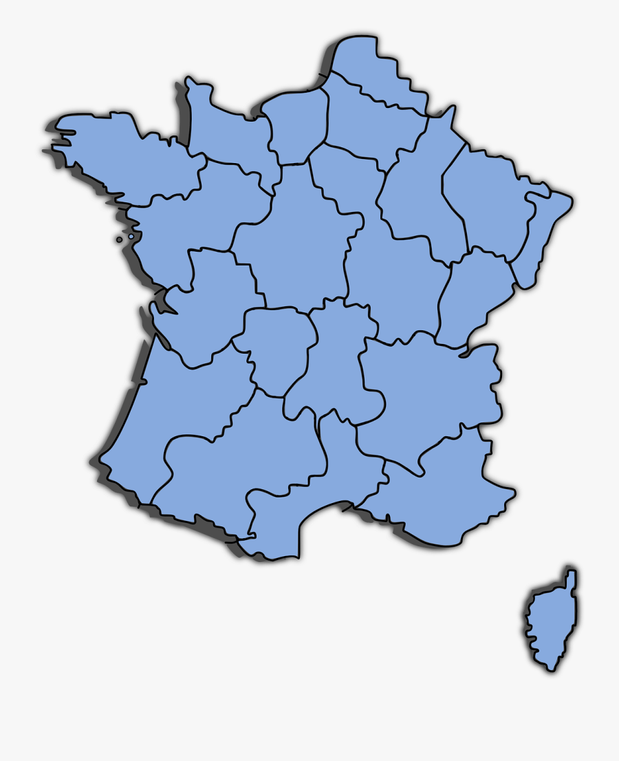 Draw The Map Of France, Transparent Clipart