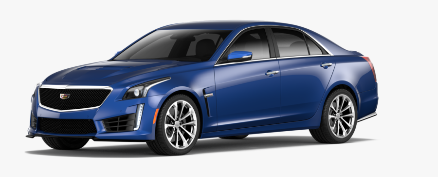 Transparent Sedan Png - 2017 Cadillac Cts V Blue, Transparent Clipart