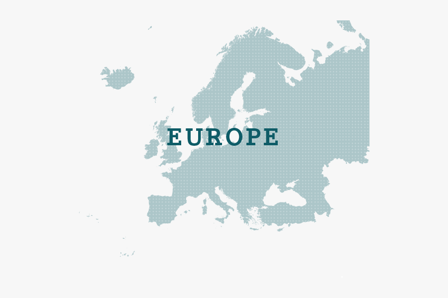 Europe Map Outline Grey, Transparent Clipart
