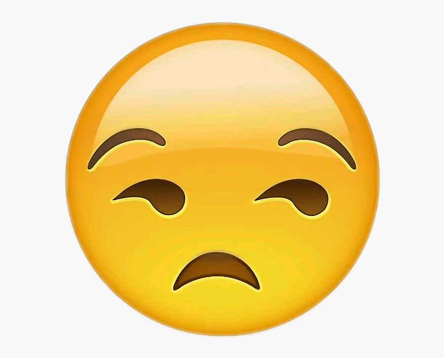 Eyes Emoji Png -eye Roll Emoji Png - Unamused Face Emoji, Transparent Clipart