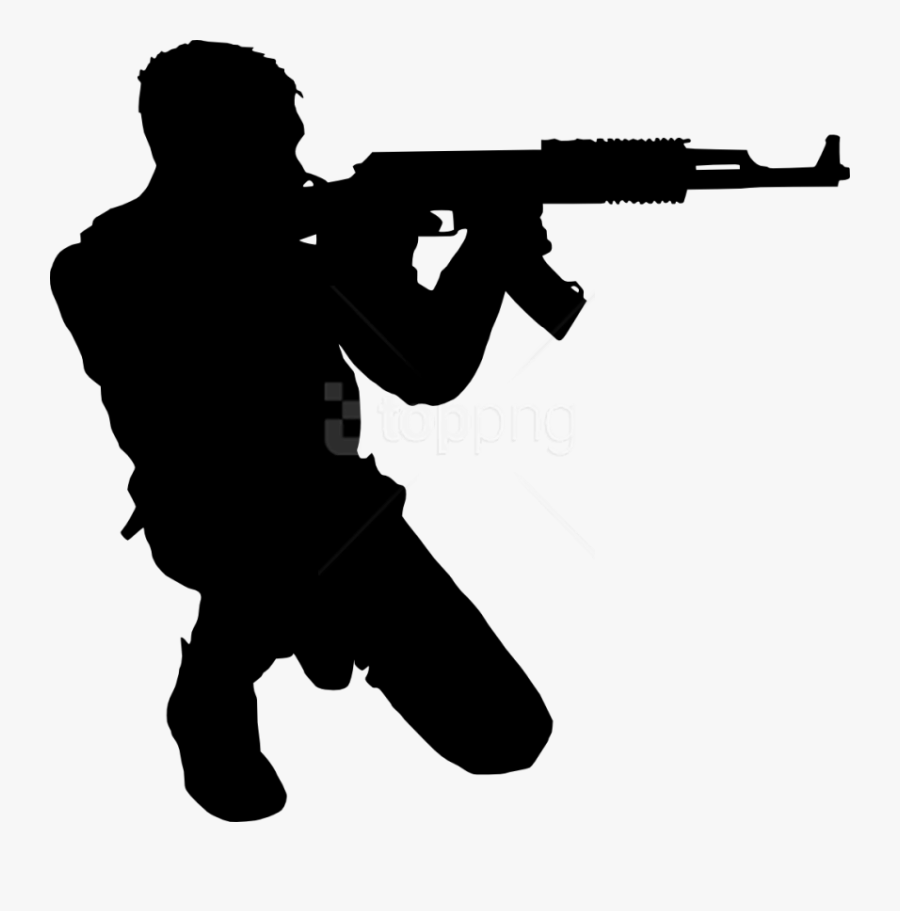 Free Images Toppng Transparent - Silhouette Soldier Png, Transparent Clipart