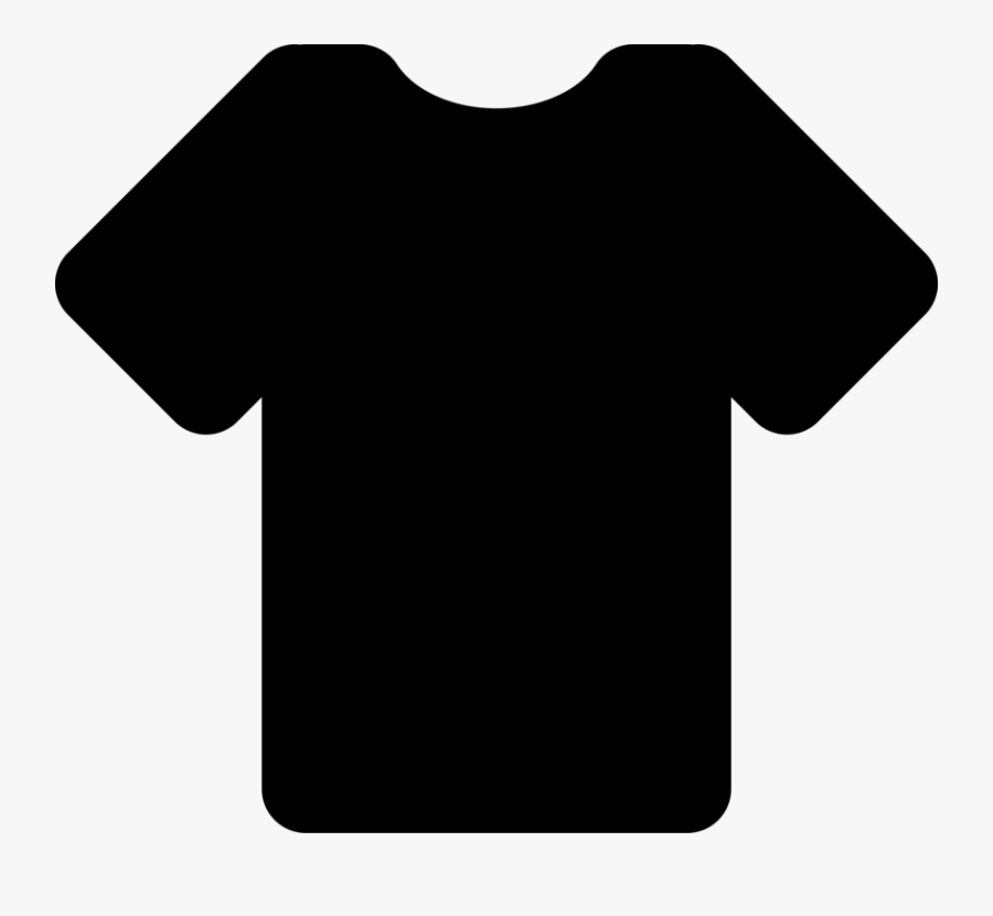 Shoulder,angle,outerwear - T Shirt Black Icon, Transparent Clipart