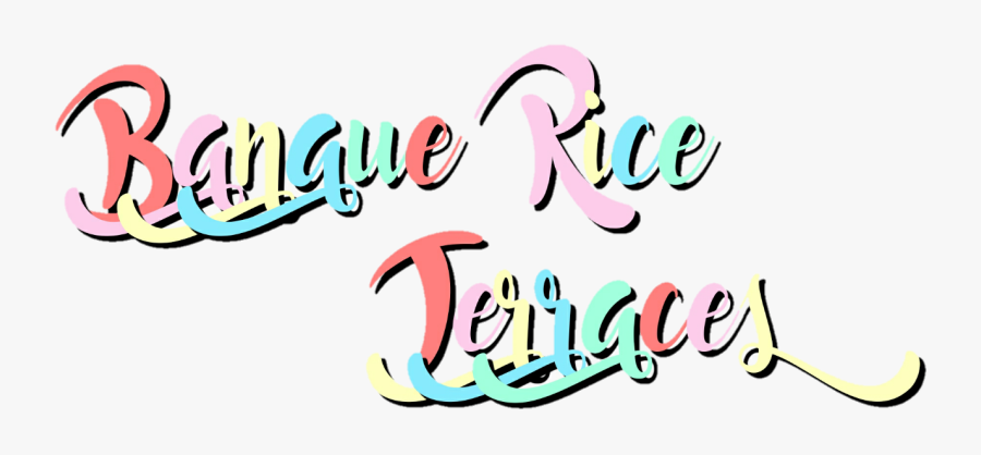 Banaue Rice Terraces Text, Transparent Clipart