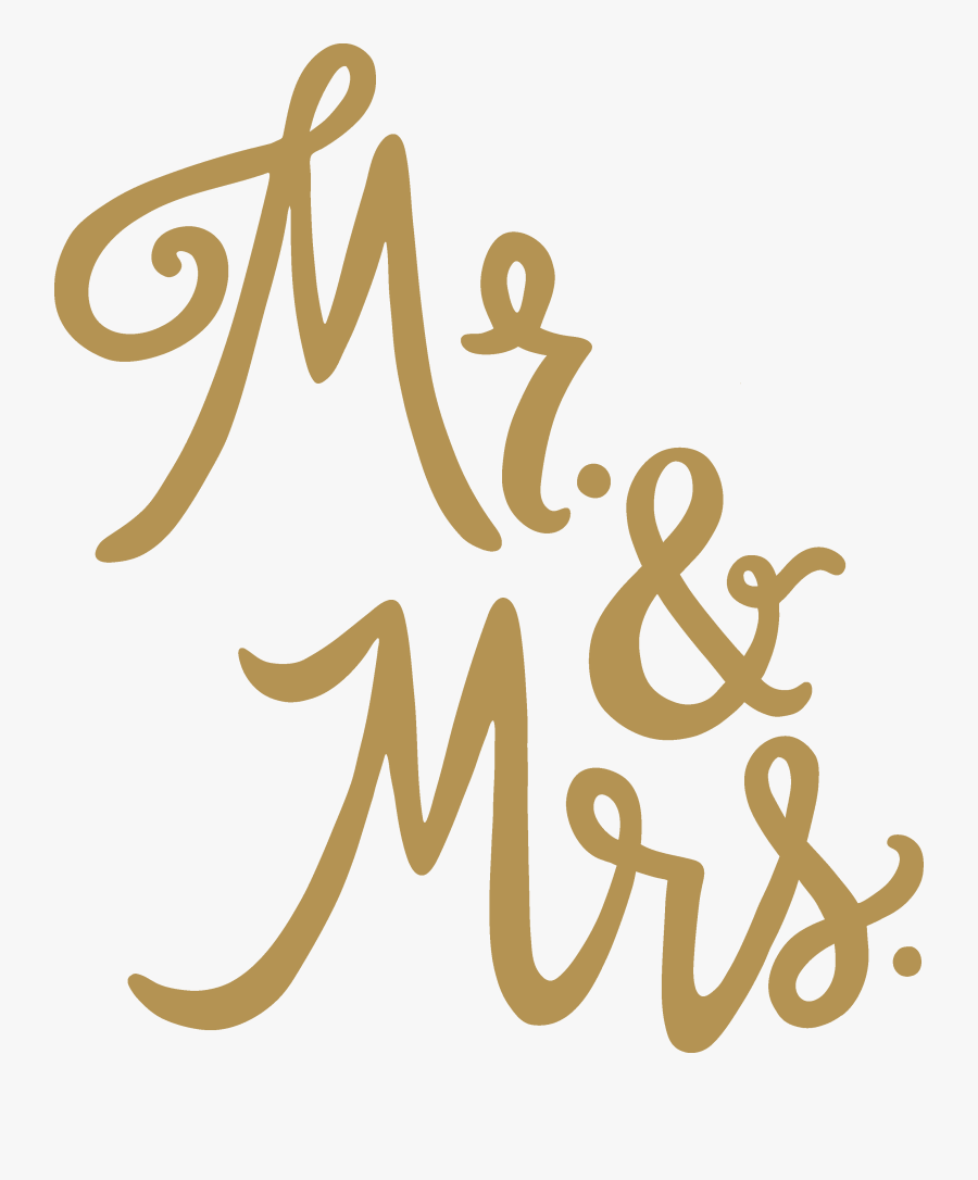 & Mrs - Mr And Mrs Svg, Transparent Clipart