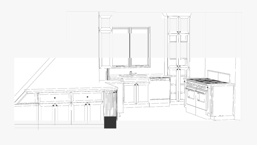 Drawing Bathroom Remodel - Cabinetry, Transparent Clipart