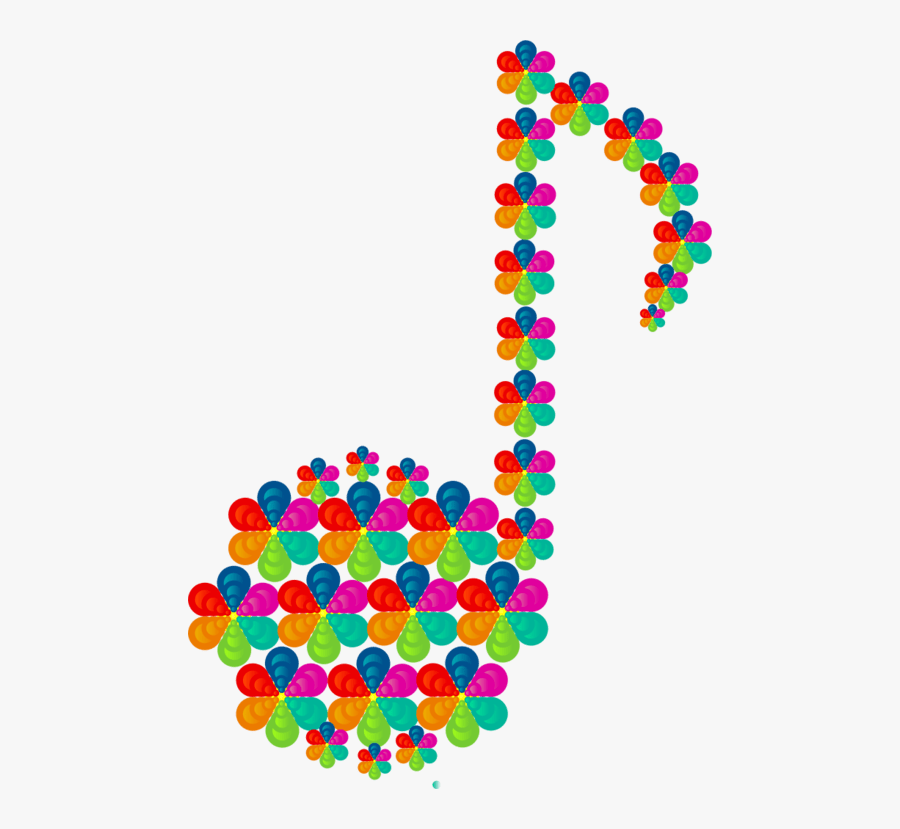 Music Note Symbol Colorful, Transparent Clipart