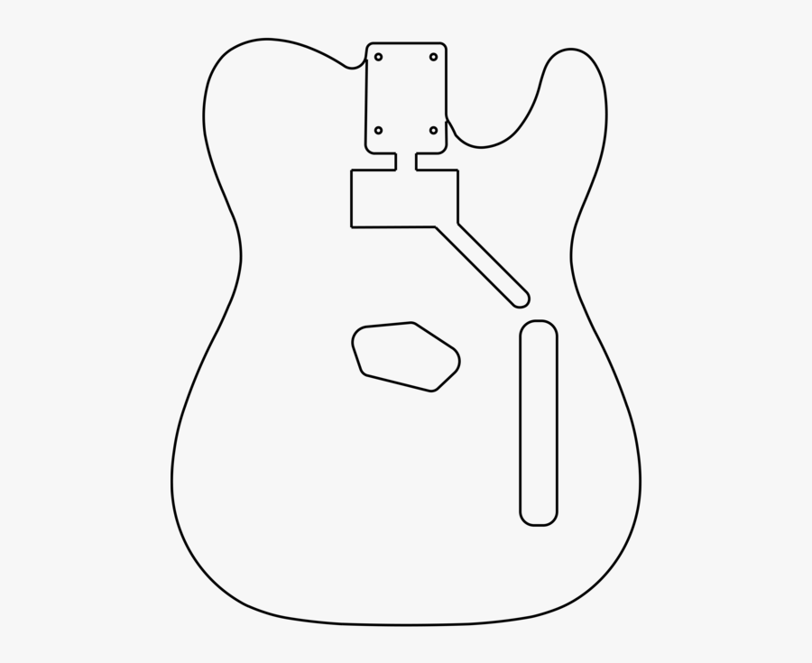 Card Back - Telecaster Body Clip Art, Transparent Clipart