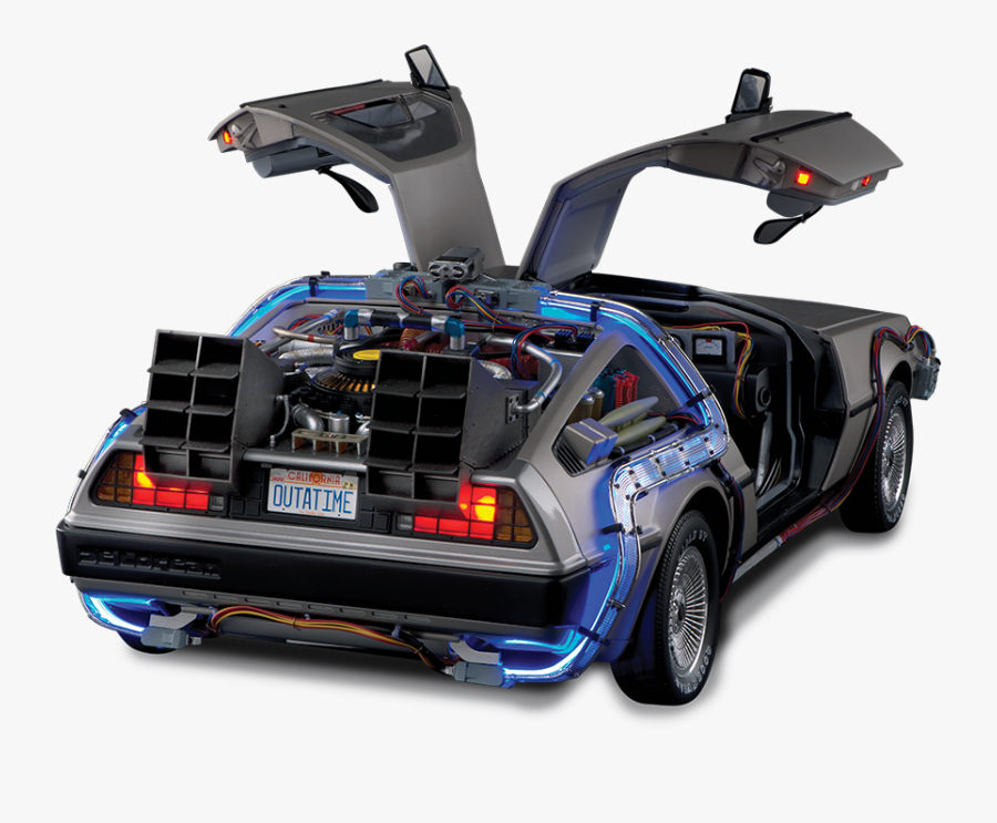 Transparent Back To The Future Logo Png - Delorean Back To The Future Back, Transparent Clipart