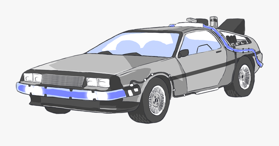 Delorean Time Travel Jpg, Transparent Clipart