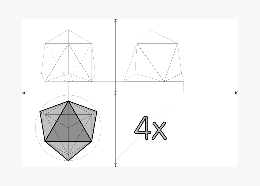 10â¦10 From Tetrahedron To Geodesic Dome Frequncy 2 - Triangle, Transparent Clipart