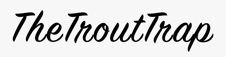 The Trout Trap - Calligraphy, Transparent Clipart