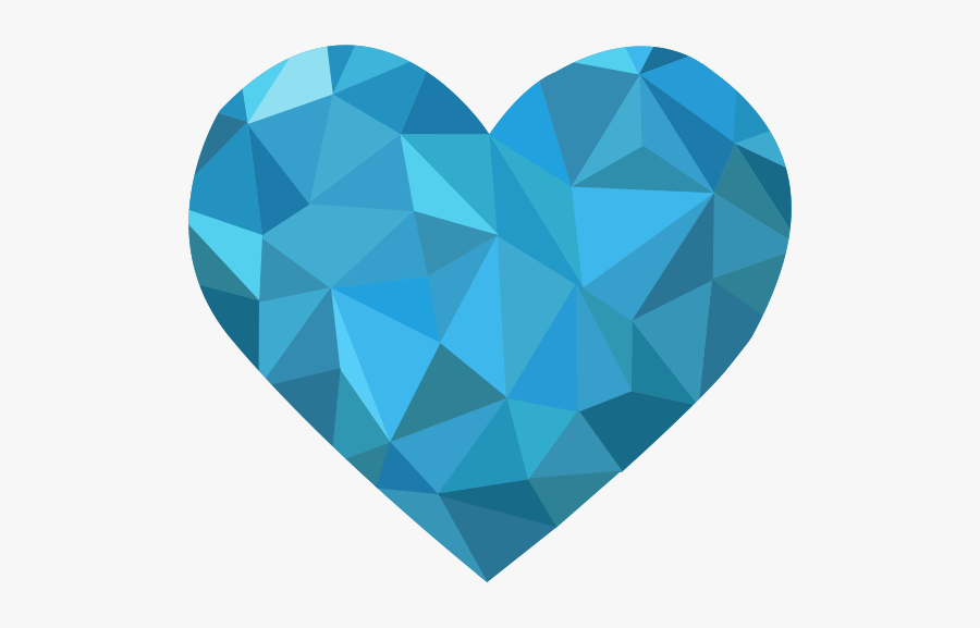 Diamond Heart Vector Png Transparent - Vector Shape Png Transparent Background, Transparent Clipart