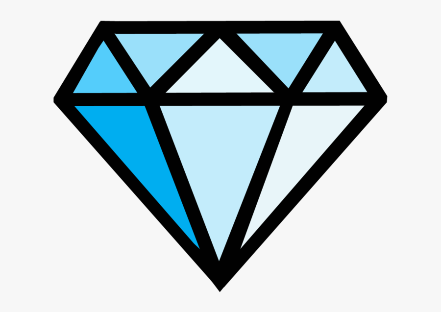 Diamonds Clipart Coloring Page - Diamond Cartoon Png, Transparent Clipart