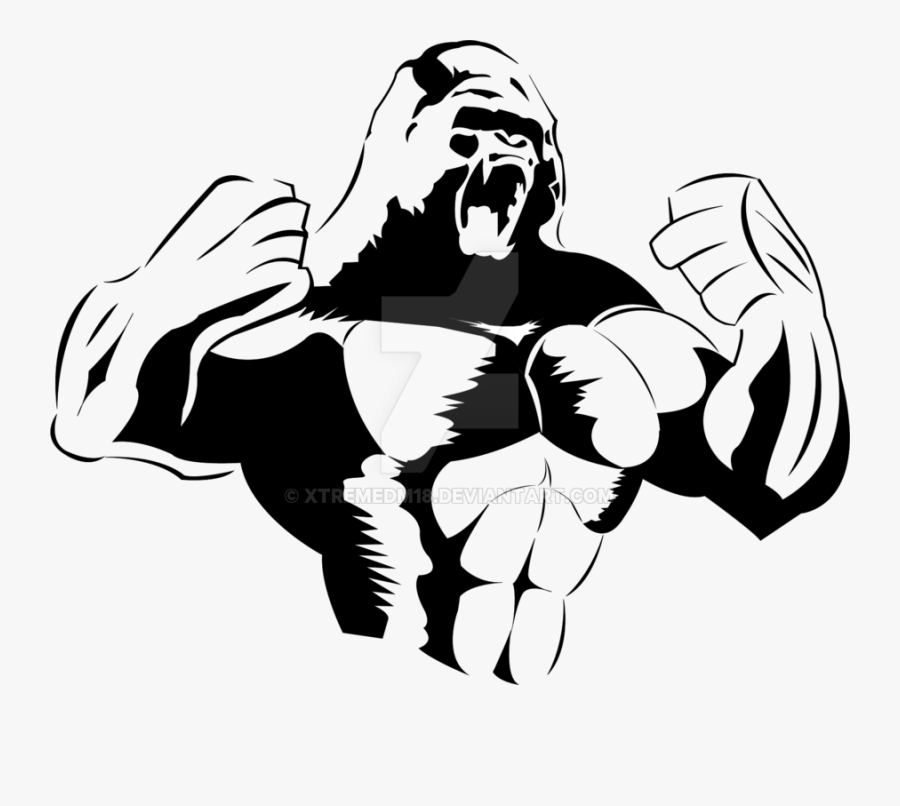 Drawing At Getdrawings Com Free For Personal - Angry Gorilla Drawing Png, Transparent Clipart