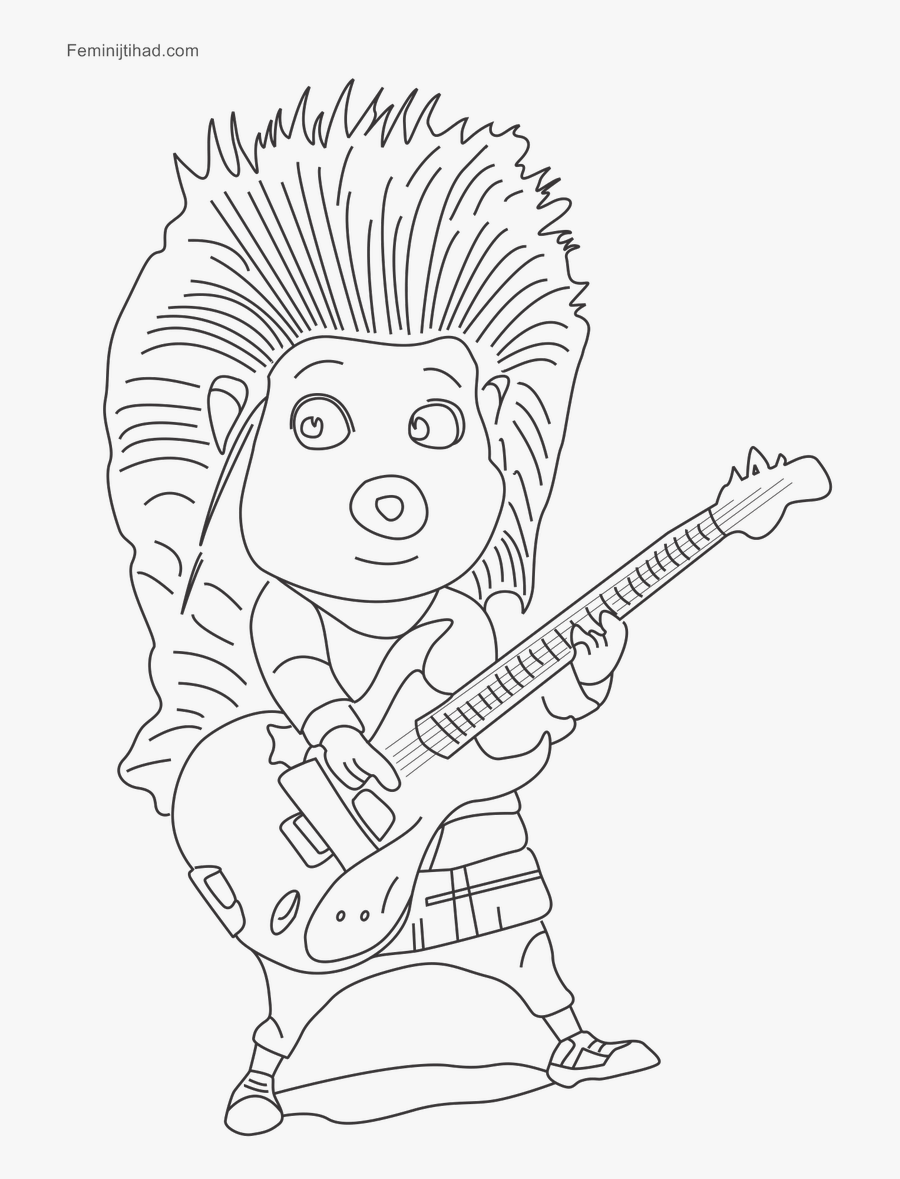 Sing Movie Coloring Pages To Print - Sing Movie Characters Drawings, Transparent Clipart