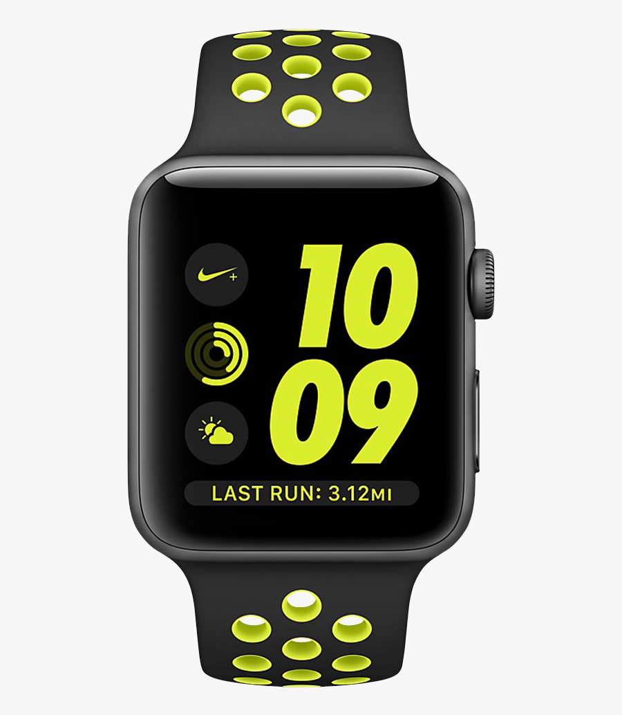 Clip Art With Transparent Background - Apple Watch Series 3 Nike Green ...