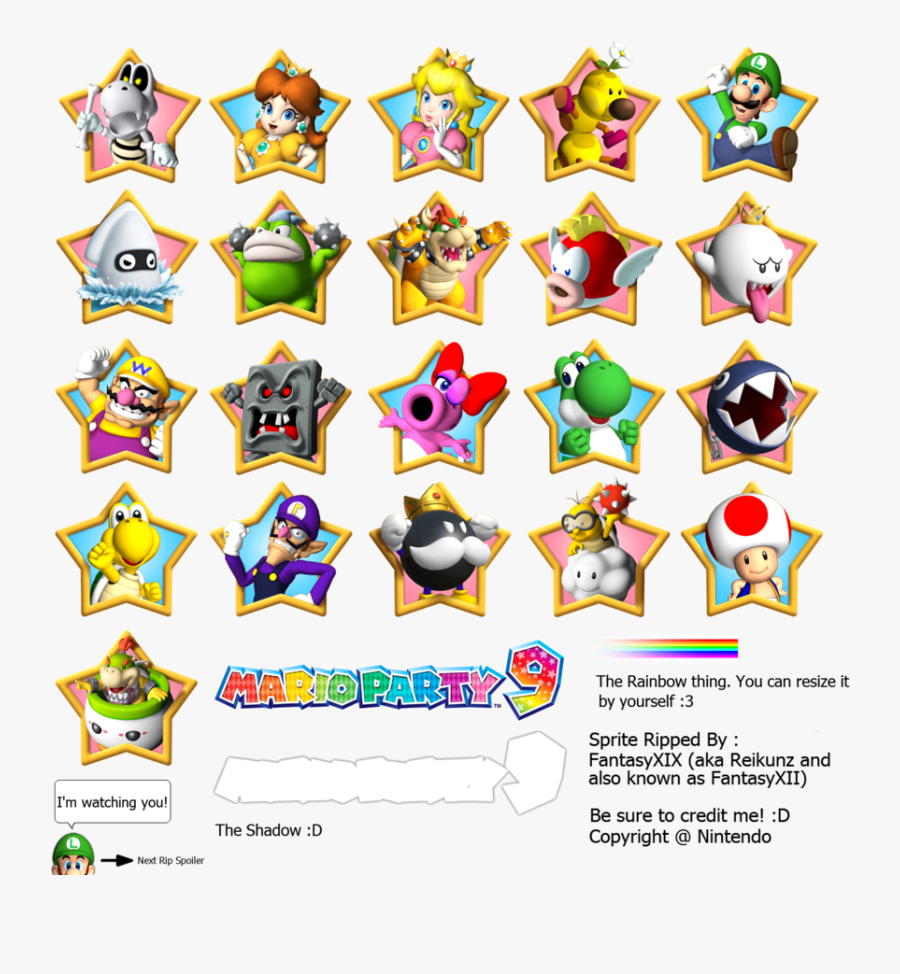 Princess Peach Clipart Mario Party - Mario Party 9 Sprites, Transparent Clipart
