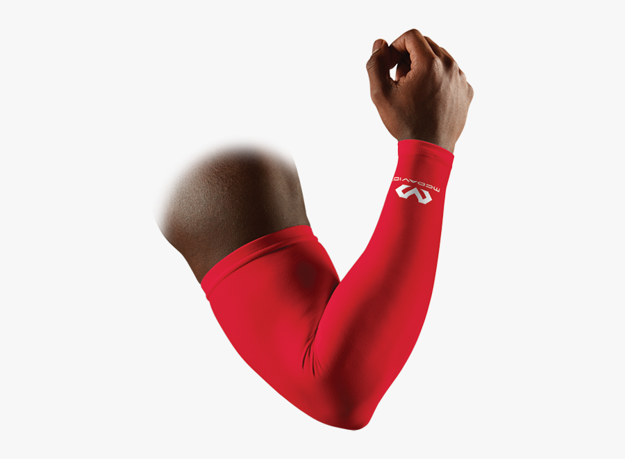 Compression Sleeve Single Mcdavidusa - Mcdavid Red Arm Sleeve, Transparent Clipart