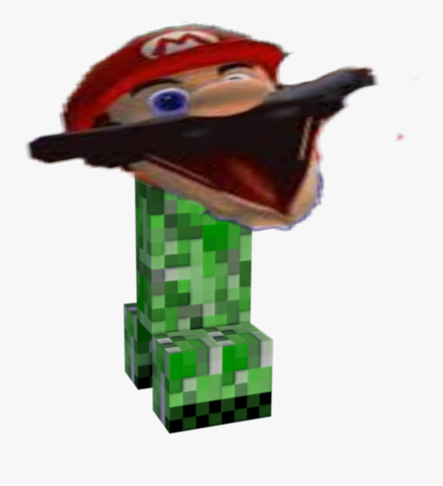 #bruh #creeper #minecraft #mario #minecraftedit #meme - Transparent Background Minecraft Creeper Png, Transparent Clipart